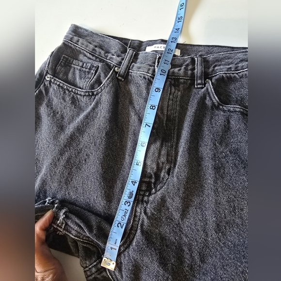 PacSun Eco Black Frayed High Waisted Bootcut Jeans Size 27 - Picture 8 of 10